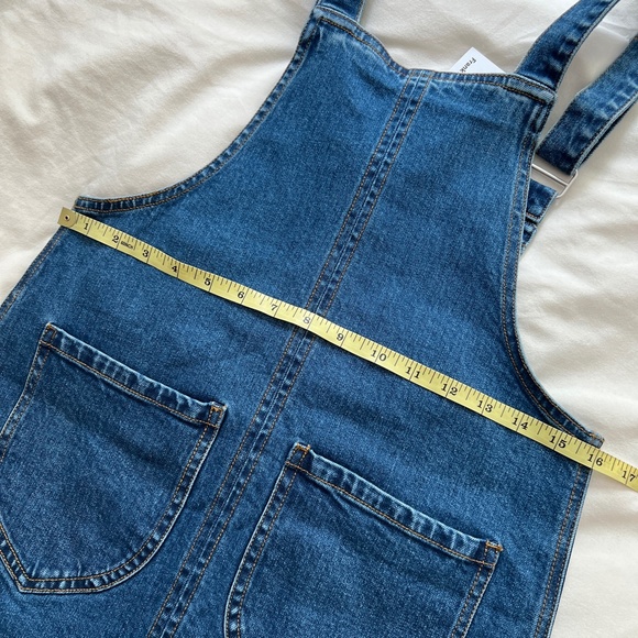 BNWT Frank And Oak Denim Pinafore Dress XS - Picture 7 of 7